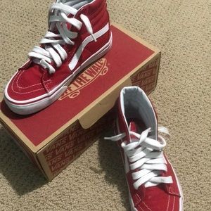 Size 6.5 red vans
